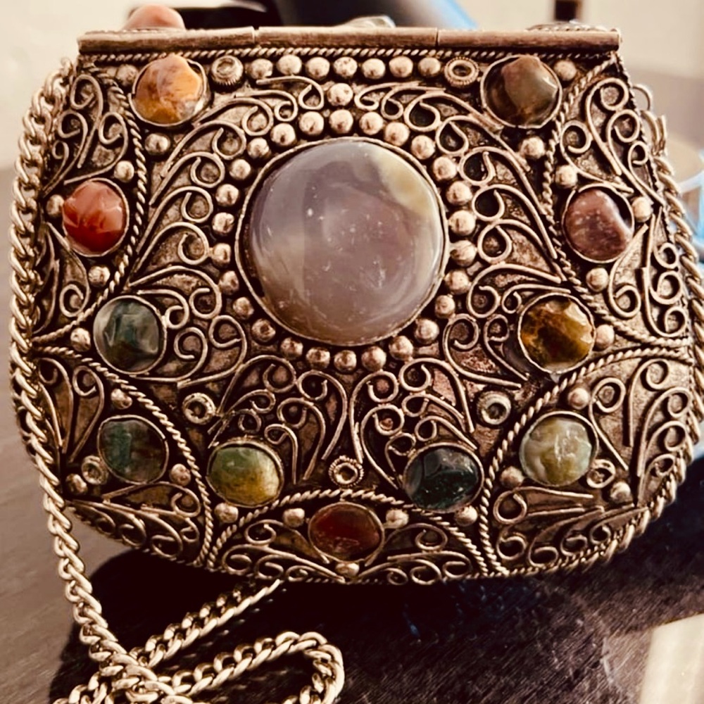 Unique Silver Plated Purse